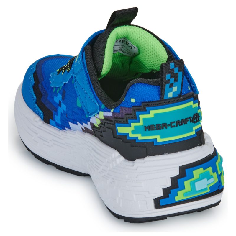 Skechers MEGA-CRAFT 4K Blu Sneakers Bambino - 5