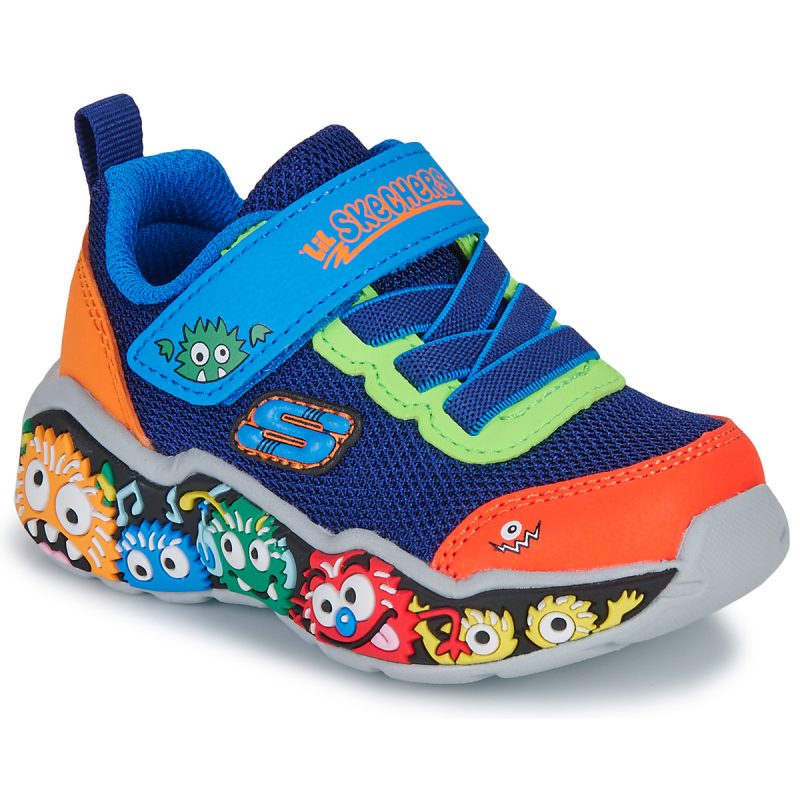 Baskets multicolores Skechers PLAY SCENE pour gar&ccedil;ons - Taille 1