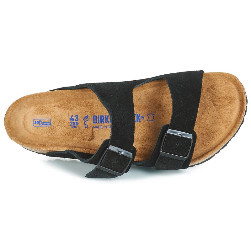 BIRKENSTOCK  Arizona Soft Footbed  Nero -  Ciabatta Uomo - 6