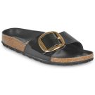 BIRKENSTOCK Madrid Big Buckle High / Luce / Pelle / Black / Stretto Nero Ciabatta Uomo - 1