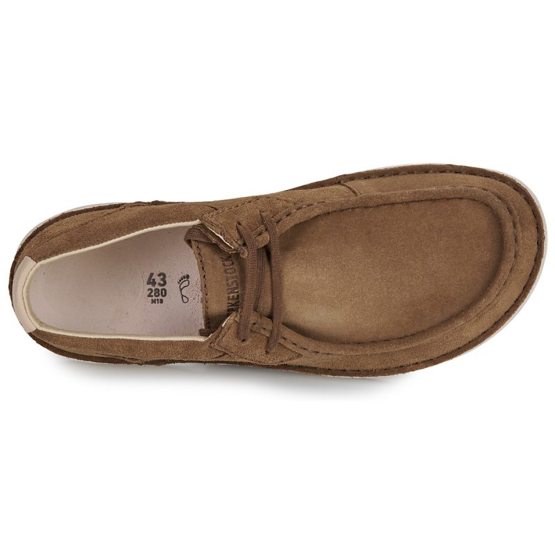 BIRKENSTOCK Pasadena Suede / Black / Tea / Regular Brown Derby Men - 6