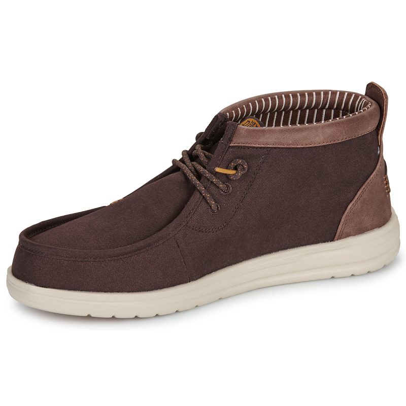 HEYDUDE WALLY MID GRIPR VIN CLASSIC MOLE Marrone Derby Uomo - 4