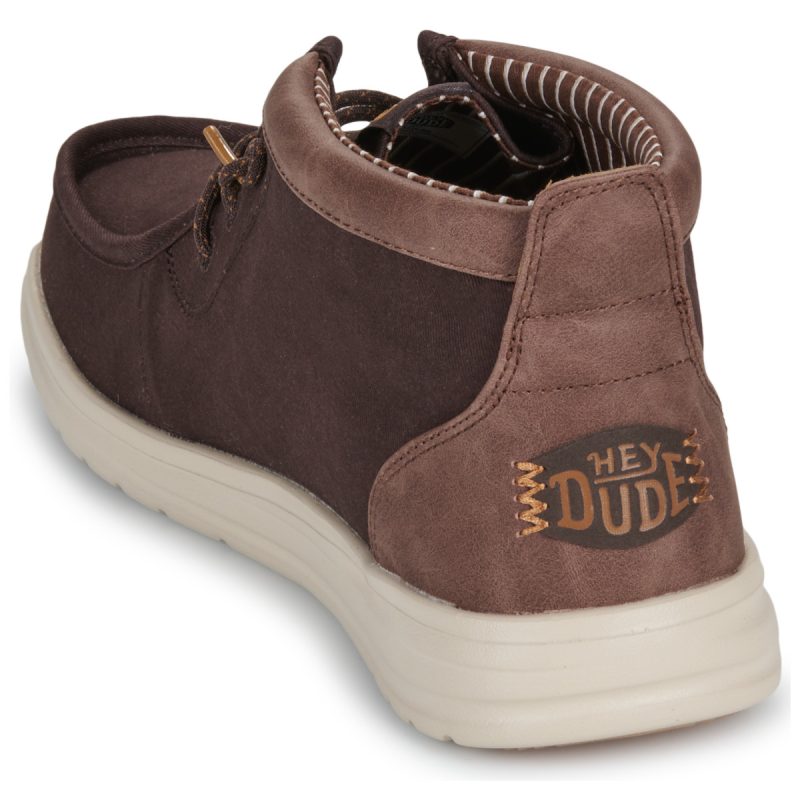 HEYDUDE WALLY MID GRIPR VIN CLASSIC MOLE Marrone Derby Uomo - 5