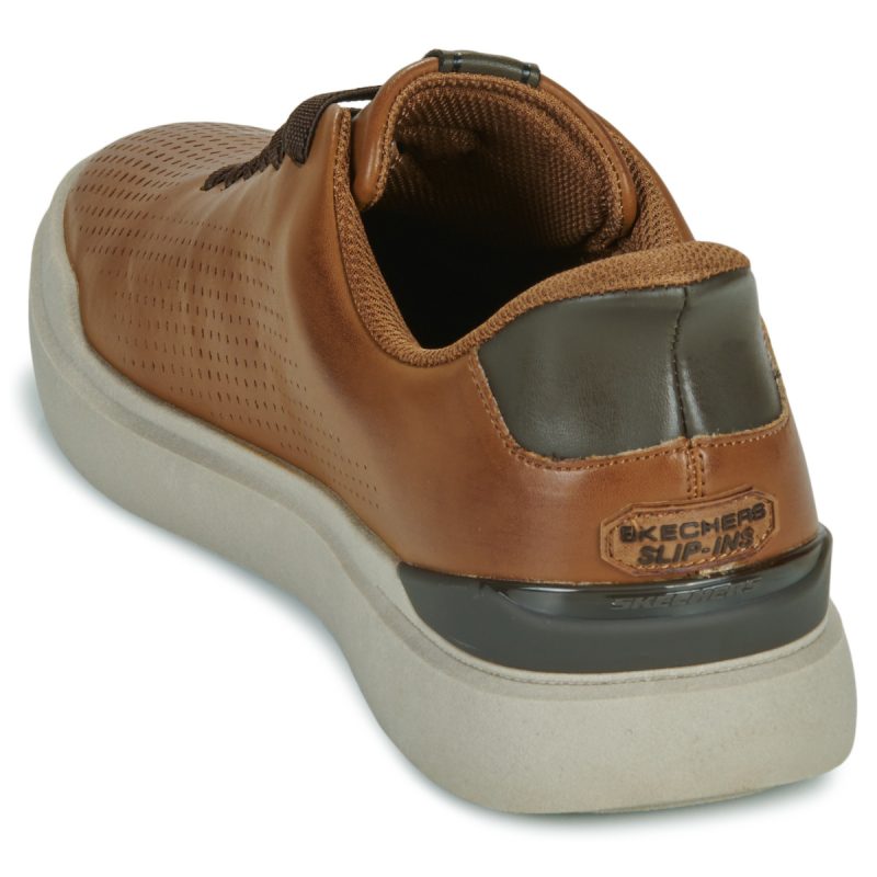 Skechers OWEN CONNELL SLIP-INS Marron Slip-on Homme - 5