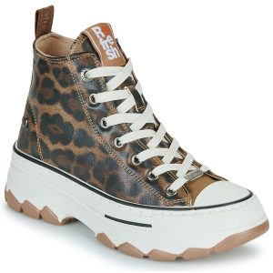 Sneakers alte    173078-LEOPARD  Marrone