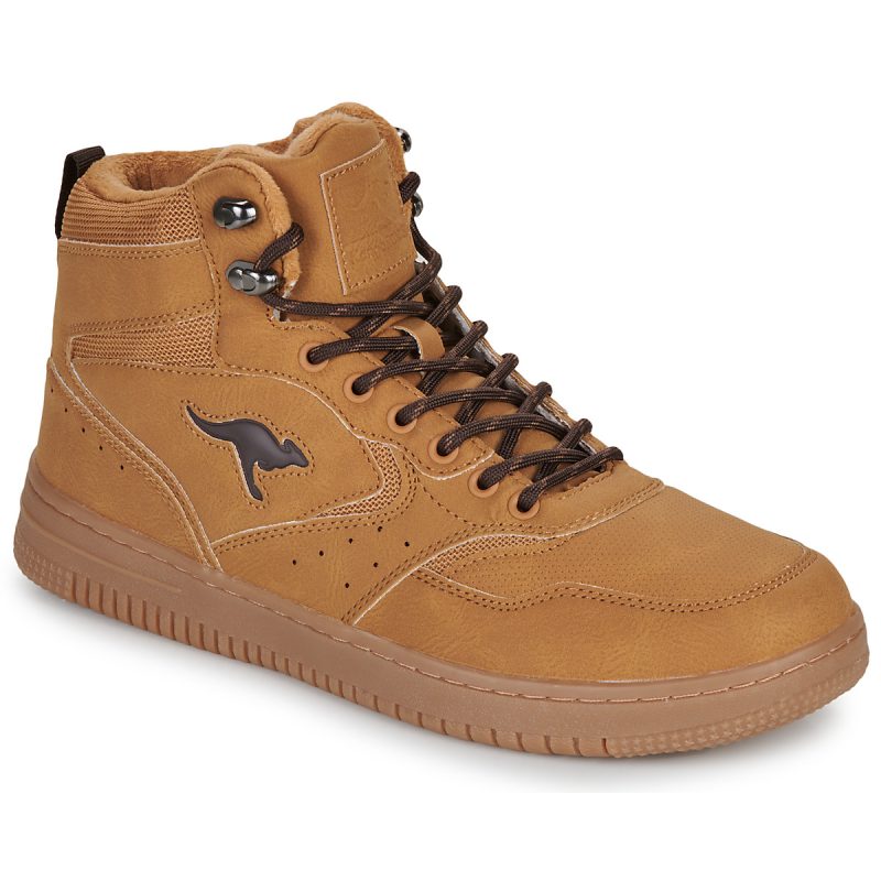Kangaroos K-Watch Bliz Brown High-top Sneakers Men - 1