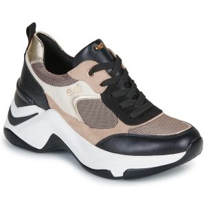 Sneakers basse    106-22WEX123-PU-BLACK-BEIGE  Nero