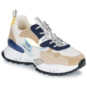 Sneakers basse    19V03-1-PU-BEIGE-BLACK  Beige