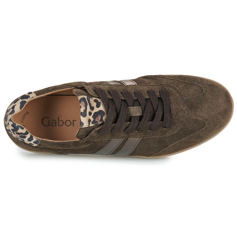 Gabor 73300 Marron - Baskets basses Femme - 6