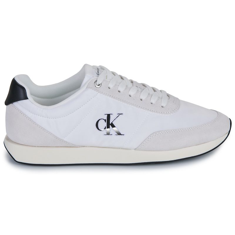 Calvin Klein Jeans RETRO RUNNER ESS MIX MAT Bianco Sneakers Uomo - 2