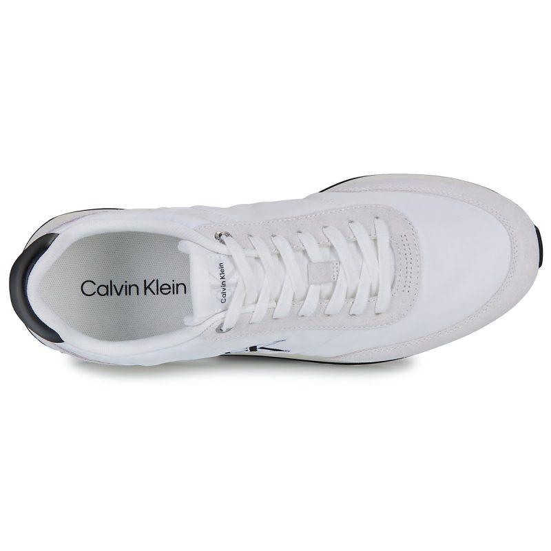 Calvin Klein Jeans RETRO RUNNER ESS MIX MAT Bianco Sneakers Uomo - 6