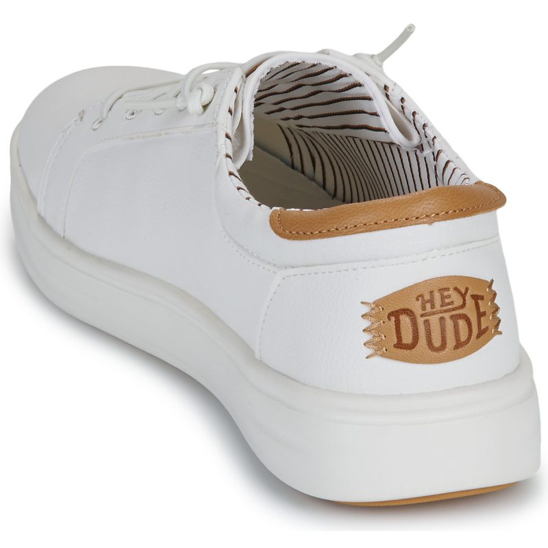 Zapatillas deportivas blancas para hombre HEYDUDE PAUL PRO CLASSIC - 5
