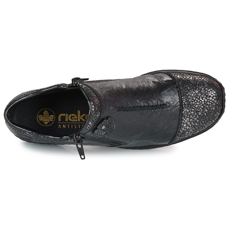Rieker 58388-01 Black Women's Ankle Boots - 6