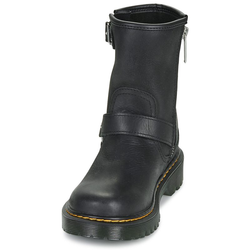 Dr. Martens Genaya Black Wyoming Nero Boots Bambino - 3