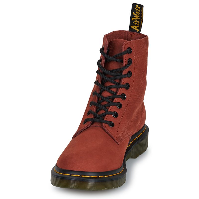 Dr. Martens 1460 Pascal 8-&Ouml;sen-Stiefel, rotbraun, gewalktes Nubukleder, RB Arancio Herren-Ankle-Boots - Gr&ouml;&szlig;e 3