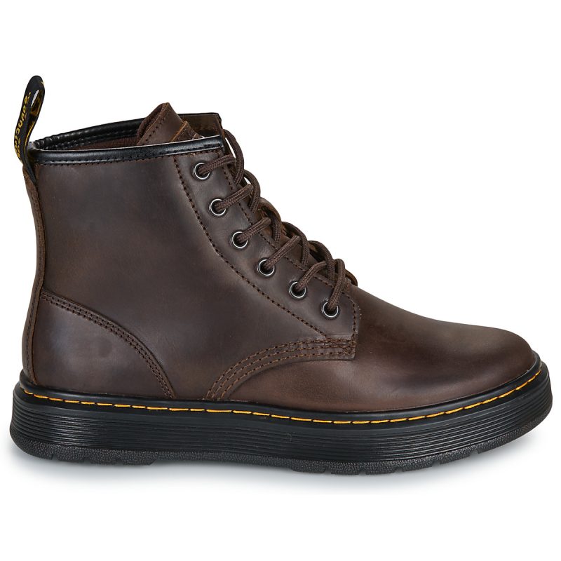 Dr. Martens Brookline Chukka 6-Loch-Stiefeletten, dunkelbraunes Crazy Horse-Leder, Herren-Ankle-Boots &ndash; Gr&ouml;&szlig;e 2