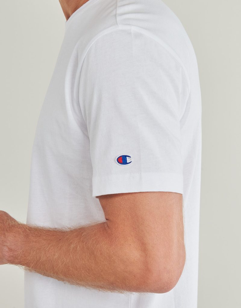 T-shirt Champion SS TEE Bianco T-shirt maniche corte Uomo - 5