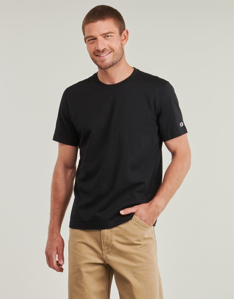 T-shirt Champion SS TEE Nero T-shirt maniche corte Uomo - 2