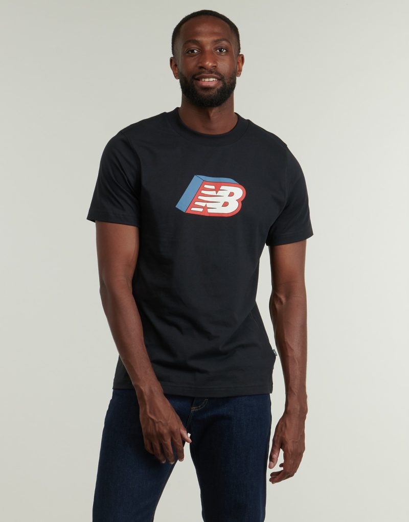 T-shirt New Balance CUBED LOGO T-SHIRT Nero T-shirt maniche corte Uomo - 2