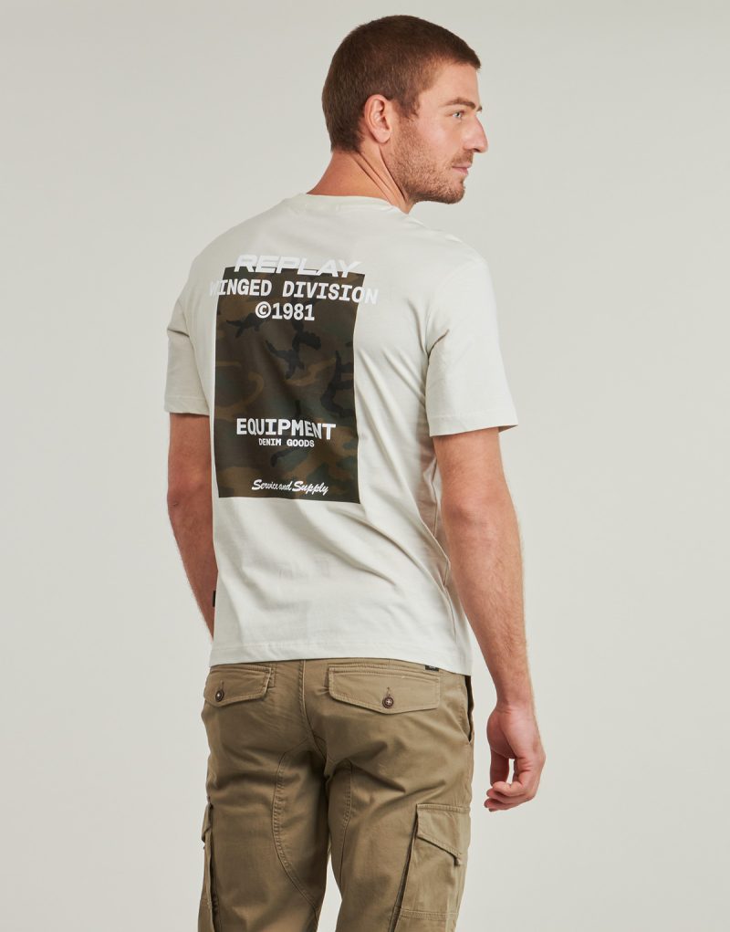 T-shirt Replay - Beige T-shirt maniche corte Uomo - 2