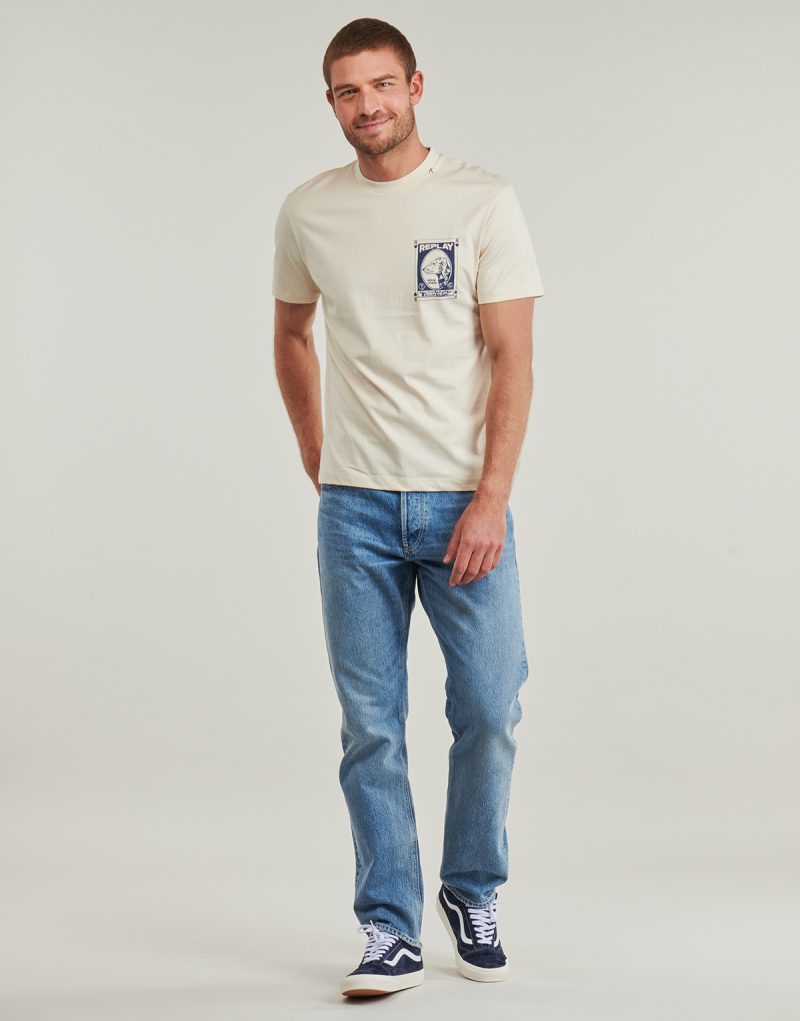 T-shirt Replay - Bianco T-shirt maniche corte Uomo - 3
