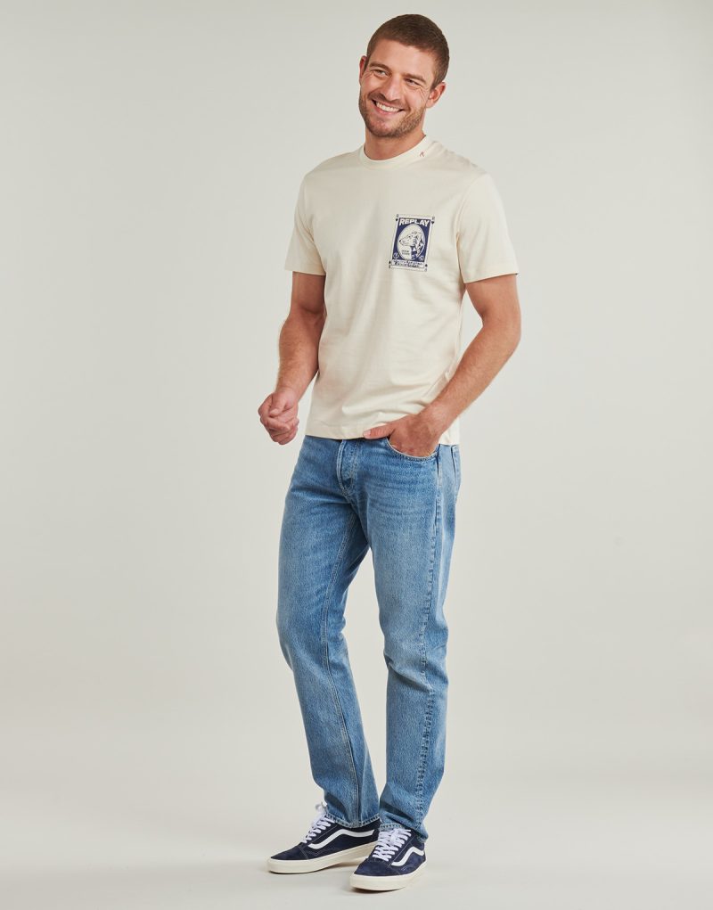 T-shirt Replay - Bianco T-shirt maniche corte Uomo - 4
