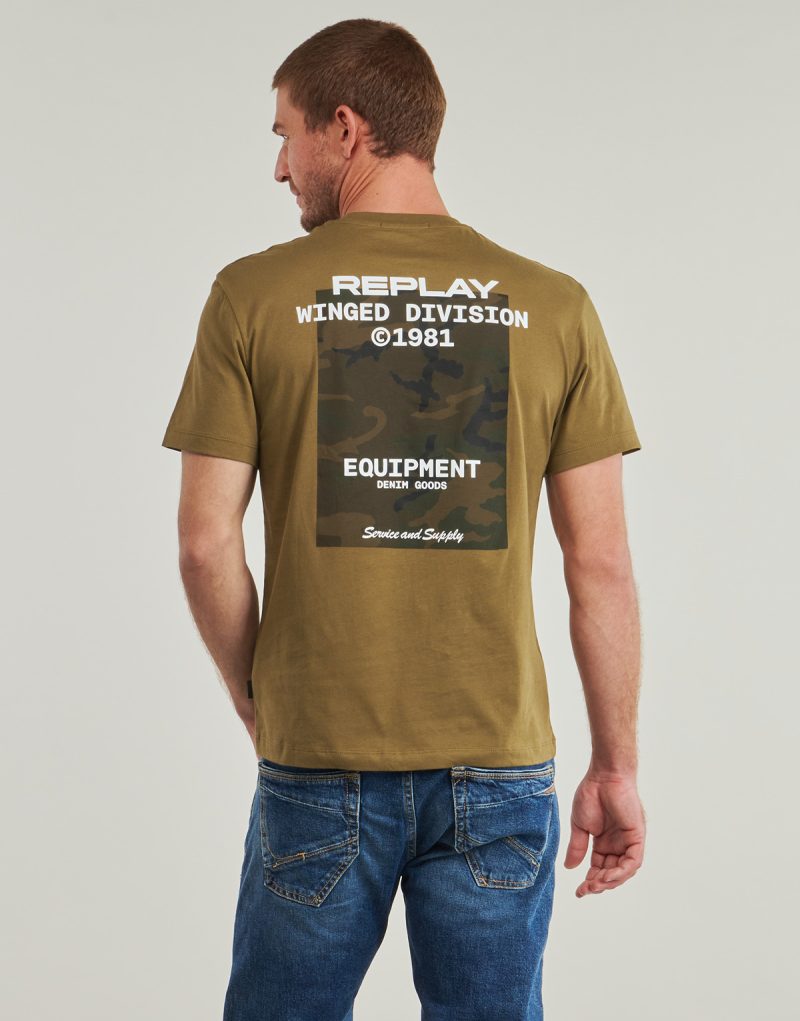 T-shirt Replay - Marrone T-shirt maniche corte Uomo - 2