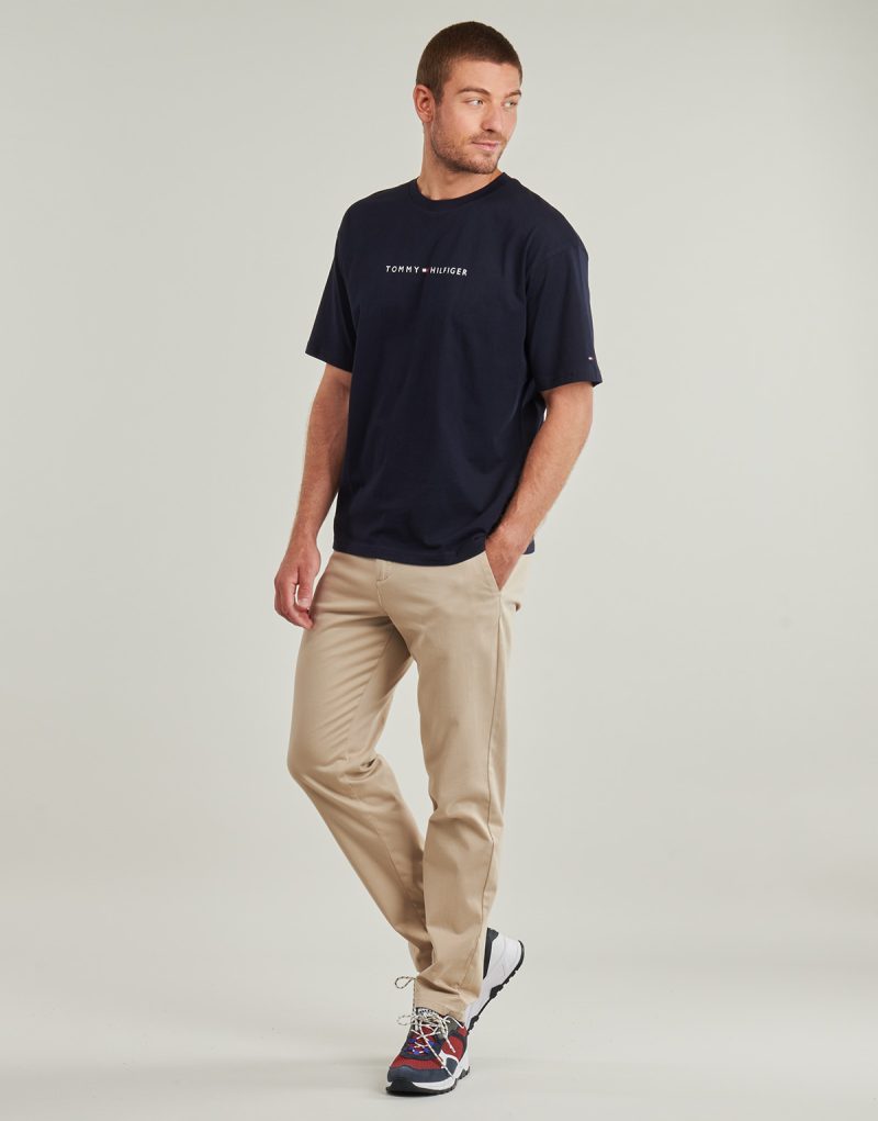 T-shirt Tommy Hilfiger SS TEE CONT. LOGO Marine T-shirt maniche corte Uomo - 3
