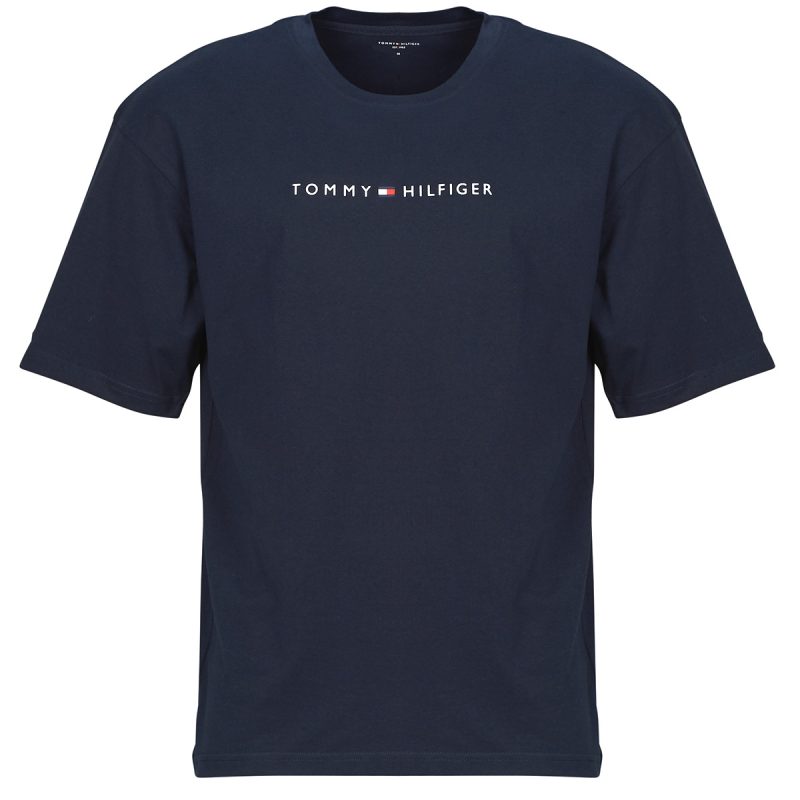 T-shirt Tommy Hilfiger SS TEE CONT. LOGO Marine T-shirt maniche corte Uomo - 1
