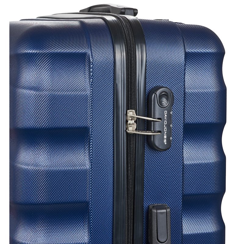 David Jones CHAUVETTINI 95L LARGE Blu Valigia rigida Uomo - 4