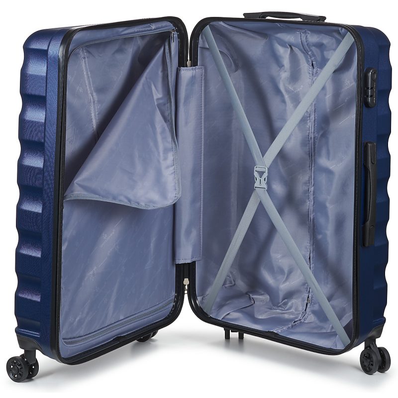 David Jones CHAUVETTINI 95L LARGE Blu Valigia rigida Uomo - 5
