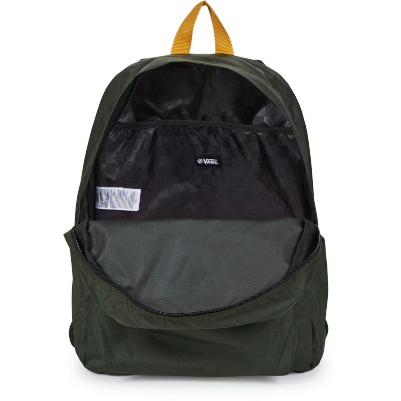 Uomo Vans OLD SKOOL BACKPACK Kaki Zaino Uomo - 5