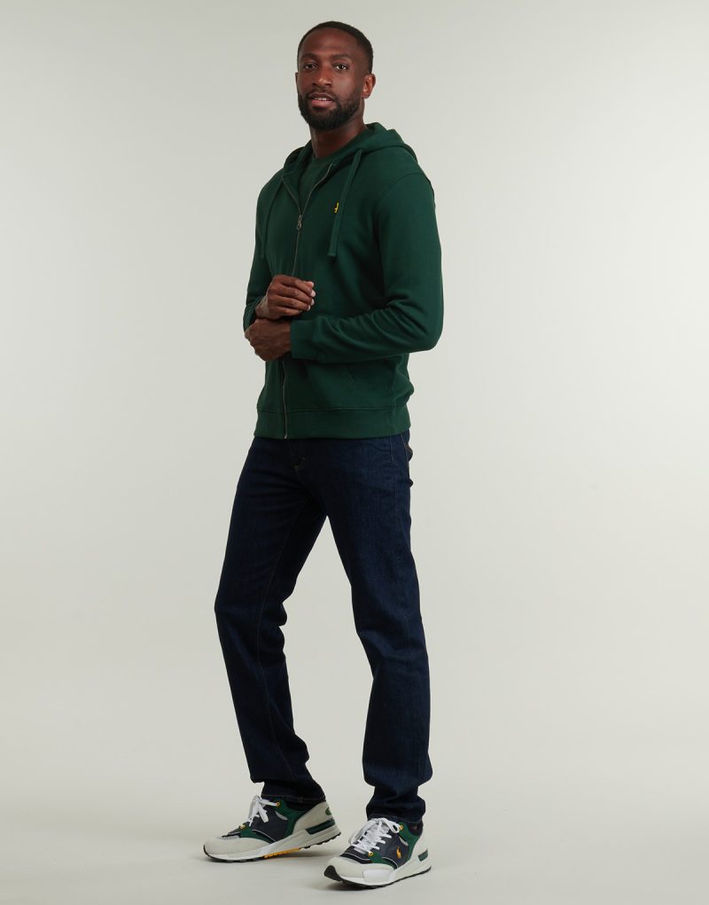 Sport Jacke Lyle & Scott Gr&uuml;ne Herren-Sportjacke mit Rei&szlig;verschluss und Kapuze - 3