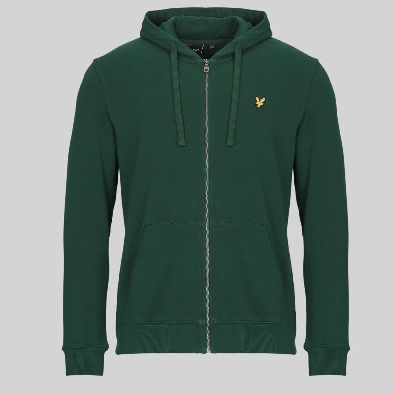 Sport Jacke Lyle & Scott Gr&uuml;ne Herren-Sportjacke mit Rei&szlig;verschluss und Kapuze - 1