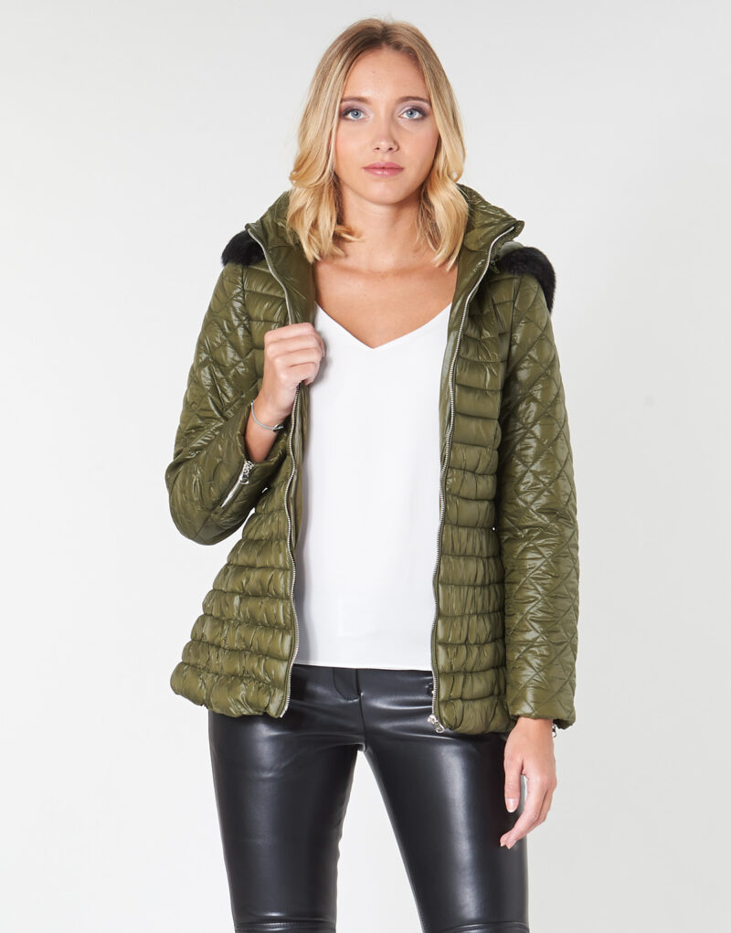 Daunenjacke Moony Mood LILOU Kaki Piumini Donna - 2