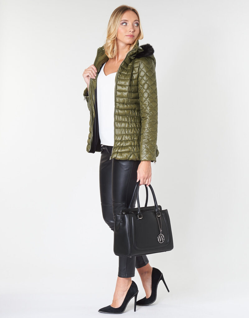 Daunenjacke Moony Mood LILOU Kaki Piumini Donna - 3