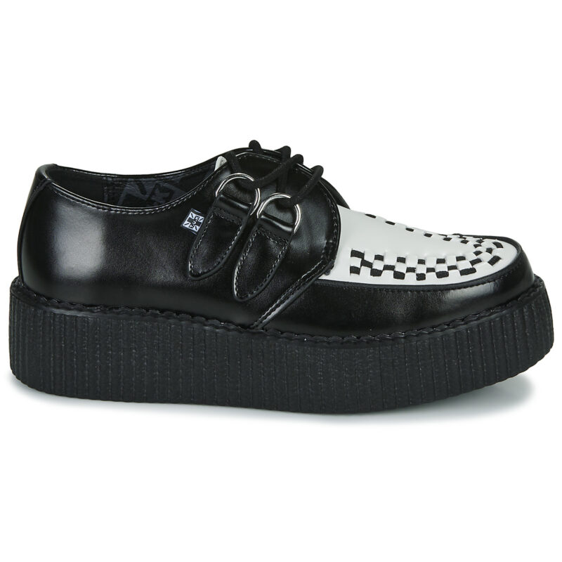 TUK Viva Hi Sole Creeper Nero Derby Donna - 2