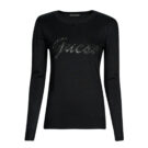 Pull  Guess Pulls noirs &agrave; manches longues pour femmes LILIANE RN - 1