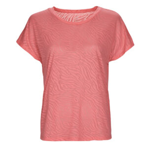 T-shirt  Only Play  ONPJIES LOOSE BURNOUT SS TEE  Arancio -  T-shirt maniche corte Donna