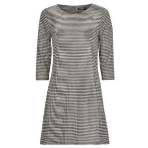 Abito corto  Only  ONLBRILLIANT 3/4 CHECK DRESS  JRS  Nero -  Abiti corti Donna