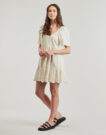 Abito corto Rip Curl SAN CARLOS LA JOYA S/S MINI Beige Abiti corti Donna - 3