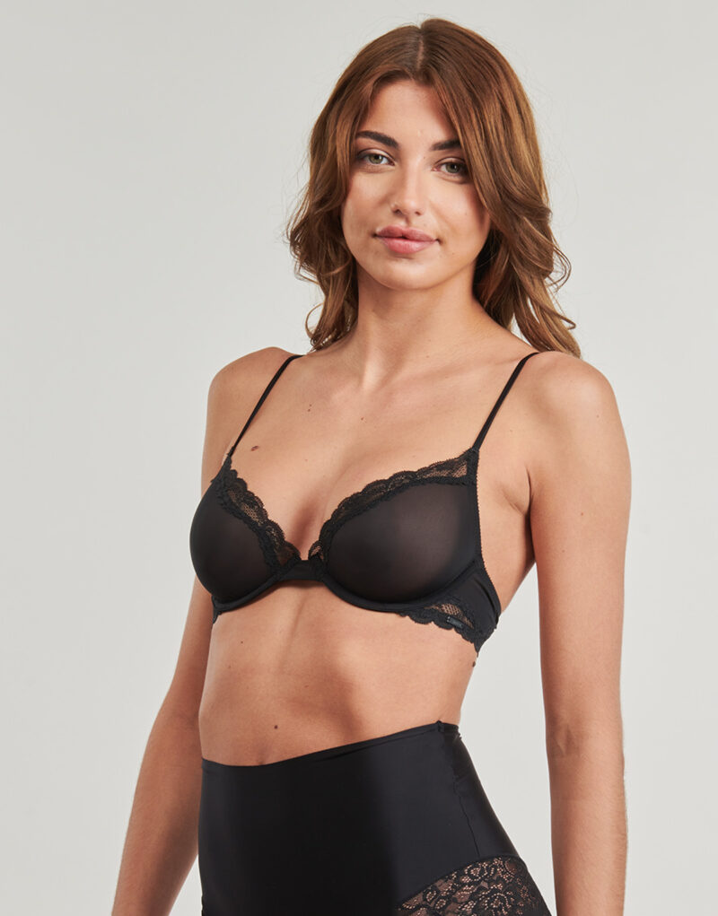 Balconcino Calvin Klein Jeans UNLINED PLUNGE Nero Balconcino Donna - 5