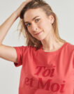 T-shirt Betty London BEA Rosa T-shirt maniche corte Donna - 5