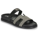 Ex&eacute; Shoes 966-KIMOLOS-LEATHER-BEIGE-BLACK Nero Ciabatta Donna - 1