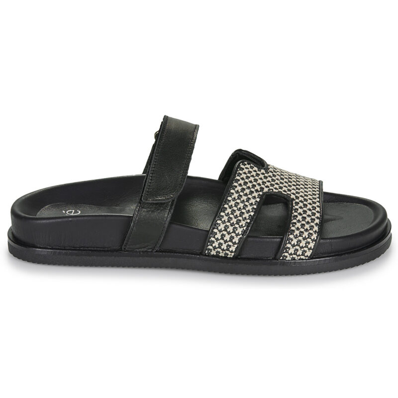 Ex&eacute; Shoes 966-KIMOLOS-LEATHER-BEIGE-BLACK Nero Ciabatta Donna - 2