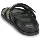 Ex&eacute; Shoes 966-KIMOLOS-LEATHER-BEIGE-BLACK Nero Ciabatta Donna - 5