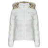 Piumino  Tommy Jeans  TJW BASIC HOODED DOWN JACKET EXT  Bianco -   Piumini Donna