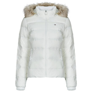 Piumino  Tommy Jeans  TJW BASIC HOODED DOWN JACKET EXT  Bianco -   Piumini Donna
