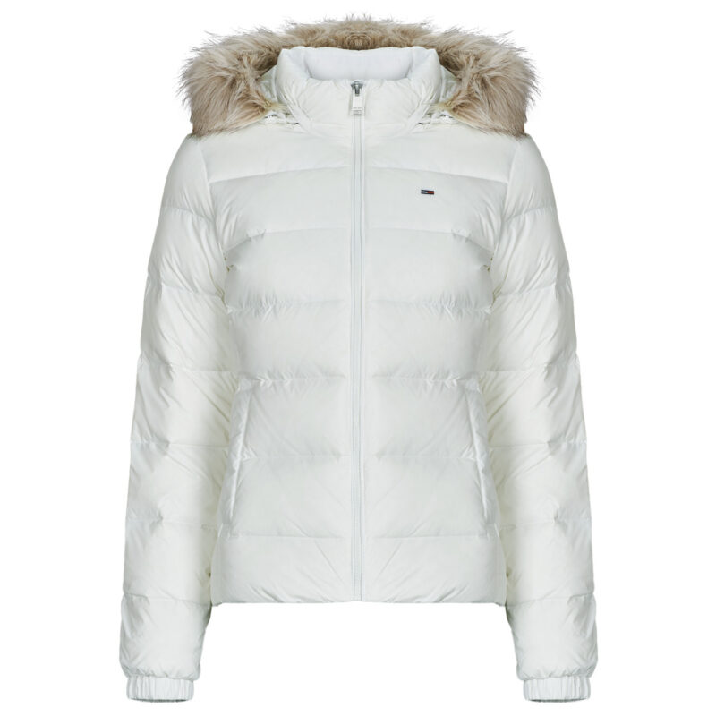 Piumino  Tommy Jeans  TJW BASIC HOODED DOWN JACKET EXT  Bianco -   Piumini Donna - 1
