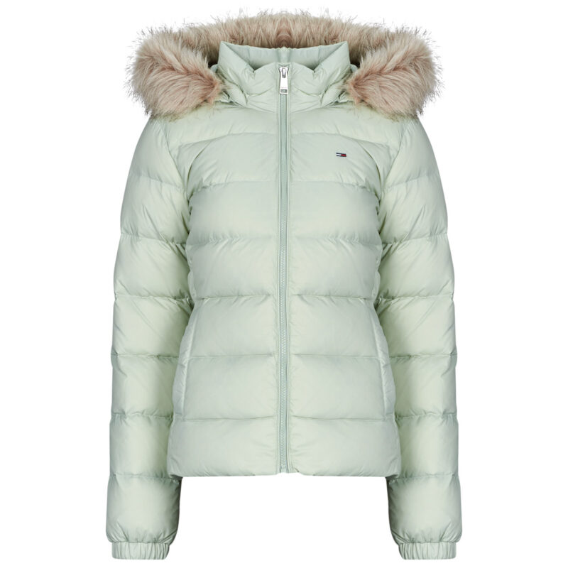 Piumino  Tommy Jeans  TJW BASIC HOODED DOWN JACKET EXT  Verde -   Piumini Donna - 1